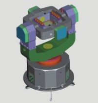 品質 RS232 RS422 イーサネットインターフェイスとステンレス鋼アルミニウム合金構造のカスタマイズされた3軸ジルコンパステストターンテーブル 工場